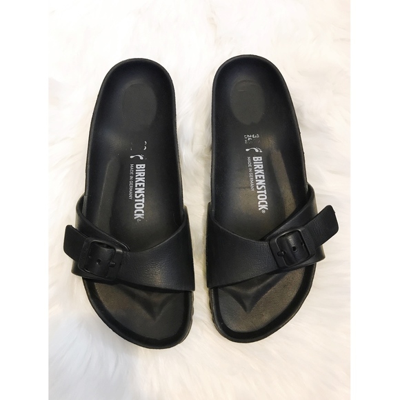 Black foam birkenstocks Clearance
